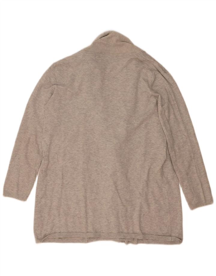 Zara Cardigan Femme Pull UK 14 Gris Moyen Viscose Moucheté