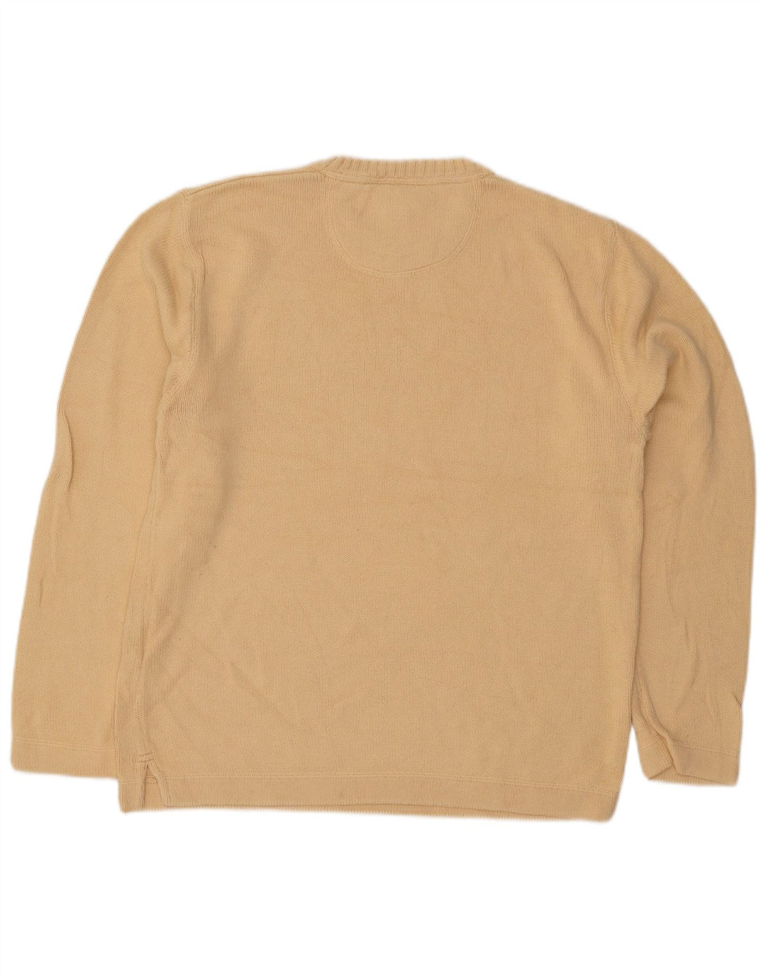 Eddie Bauer Pull à col rond pour homme Petit coton jaune
