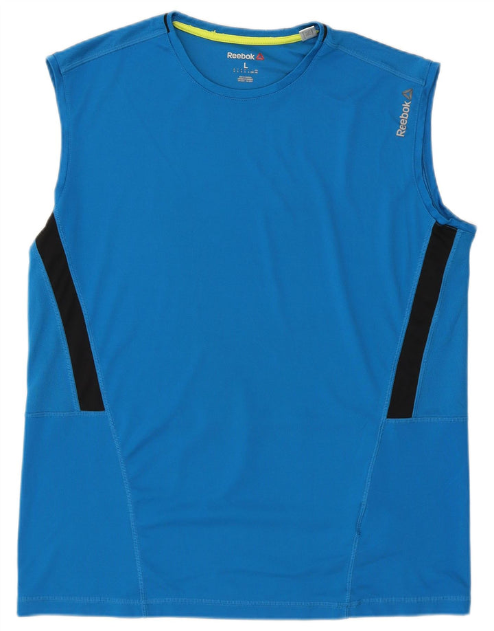 Reebok Débardeur Homme Grand Bleu Polyester