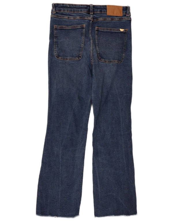 Zara Femme Jean Droit EU 36 XS W26 L25 Bleu Coton