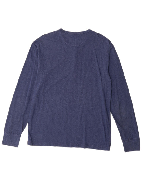 J. Crew Haut Homme Manches Longues Grand Coton Bleu Marine