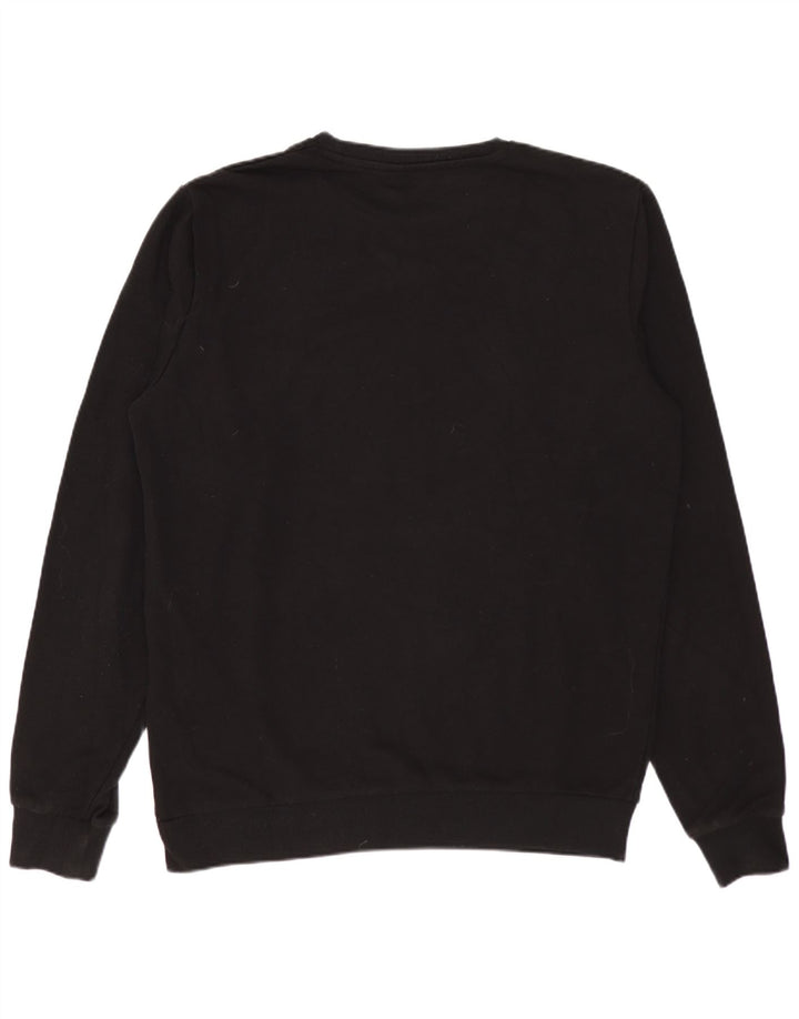 Kappa Sweat-Shirt Homme Noir Moyen Coton