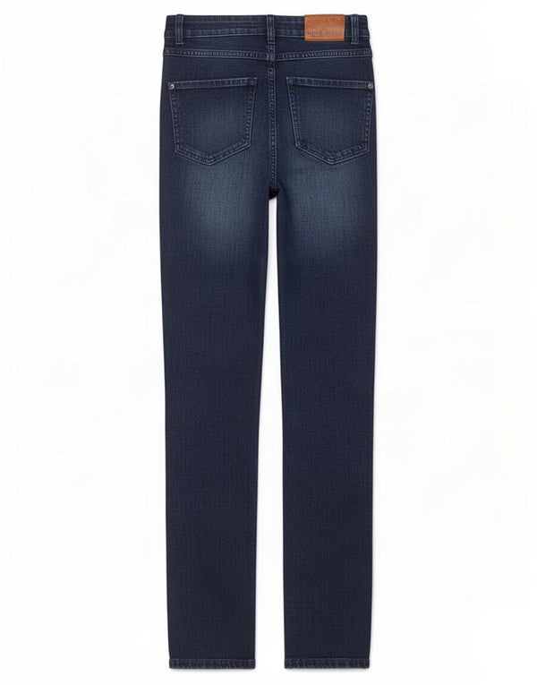 Zara Jean slim taille haute pour femme EU 36 XS W26 L31 Bleu marine