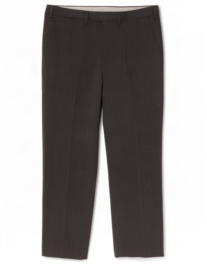 Marks & Spencer Pantalon de Costume Droit Homme W38 L31 Gris Polyester