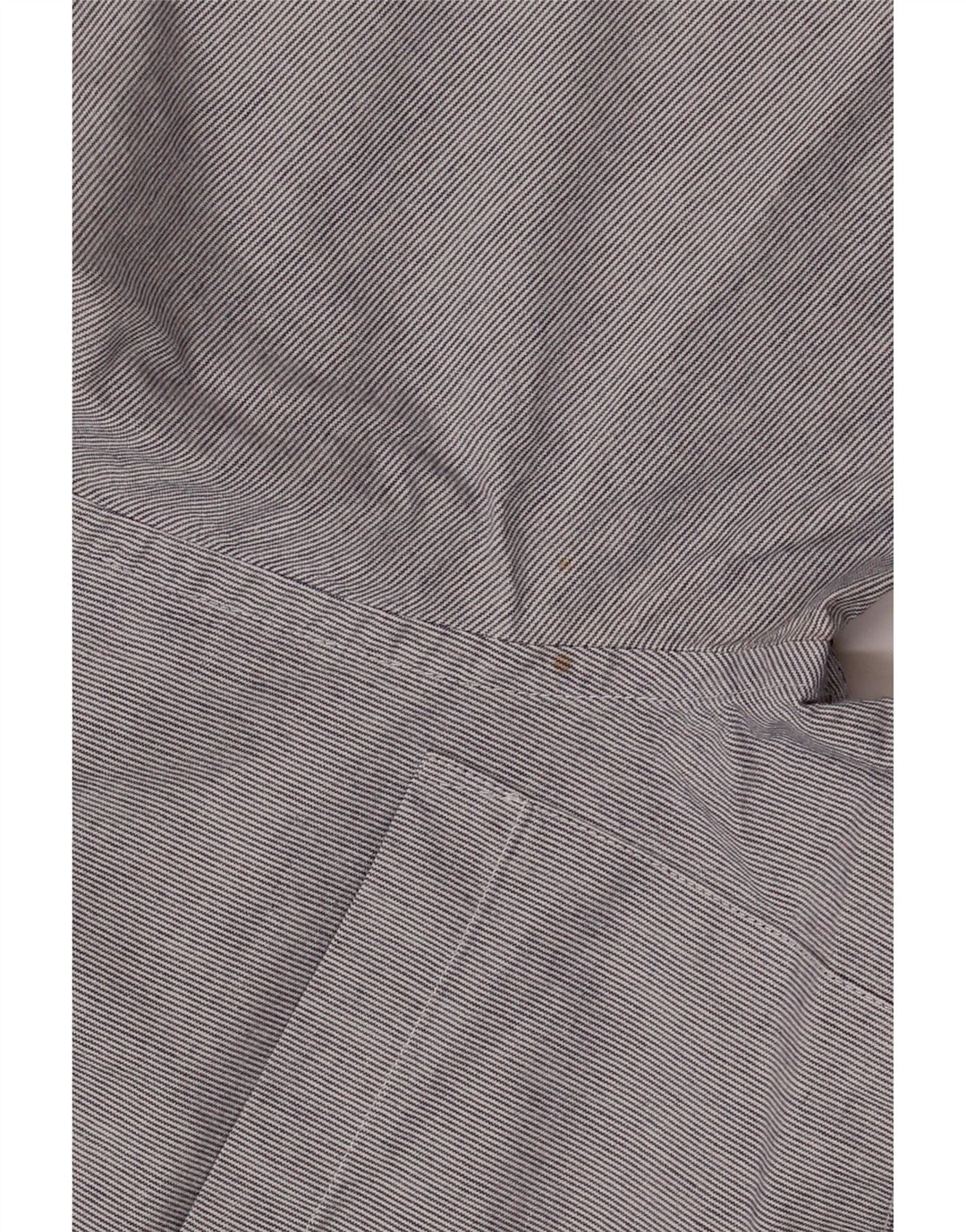 JAEGER Chemise Homme XS Bleu Marine Coton Rayé