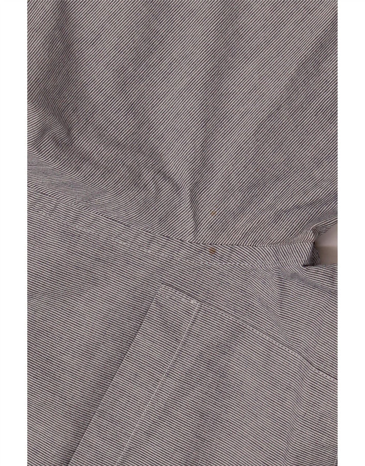 JAEGER Chemise Homme XS Bleu Marine Coton Rayé