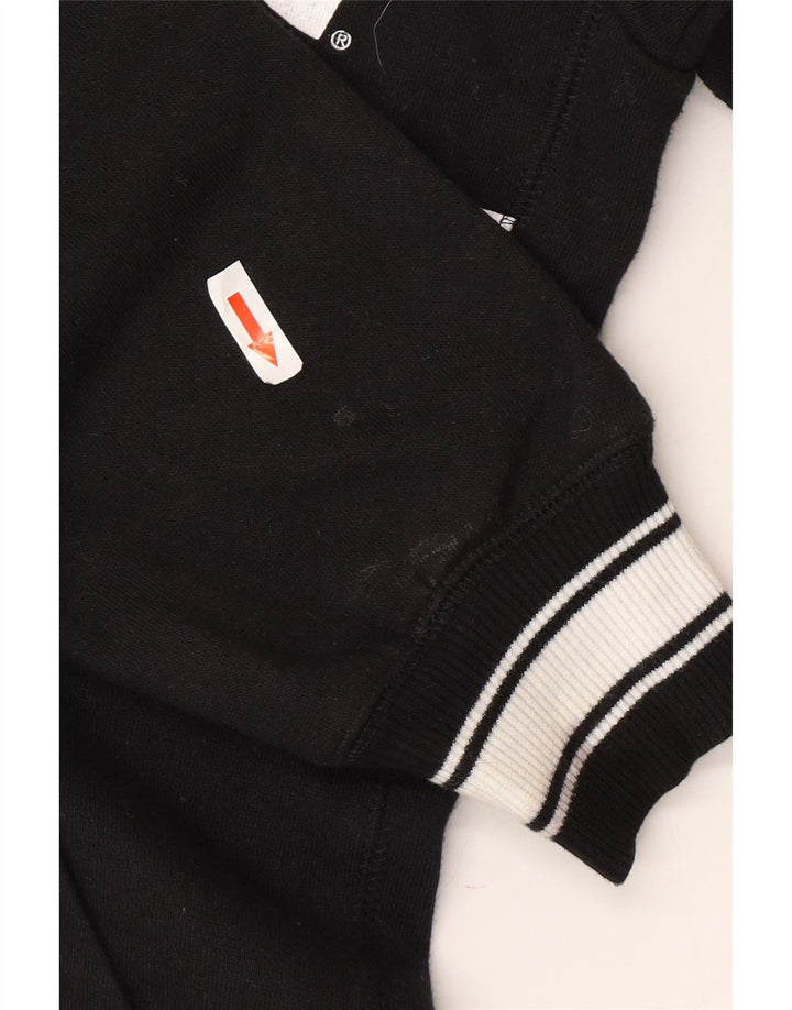 Starter Pull à capuche zippé graphique pour homme Petit coton noir