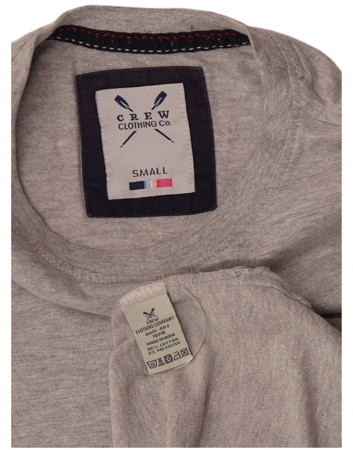 Crew Clothing T-Shirt Homme Petit Gris Coton