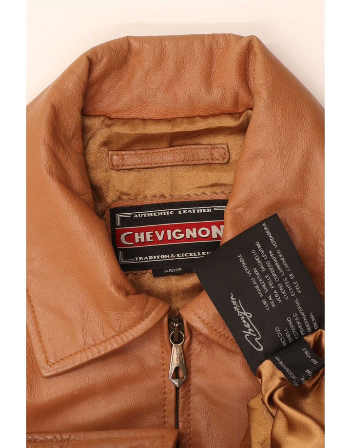Chevignon Veste en cuir pour homme UK 38 Marron moyen