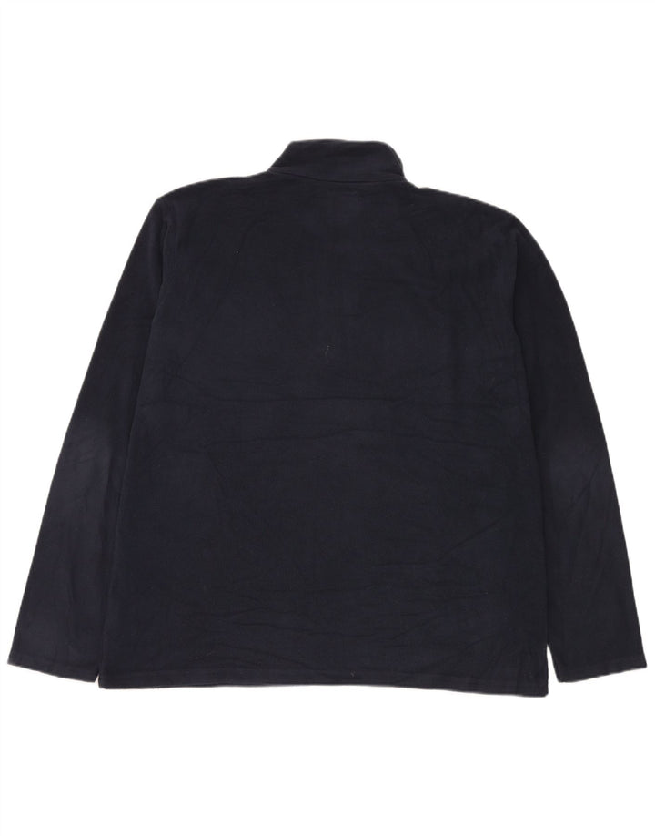 Mountain Warehouse Pull polaire à col zippé pour homme en polyester bleu marine Taille L