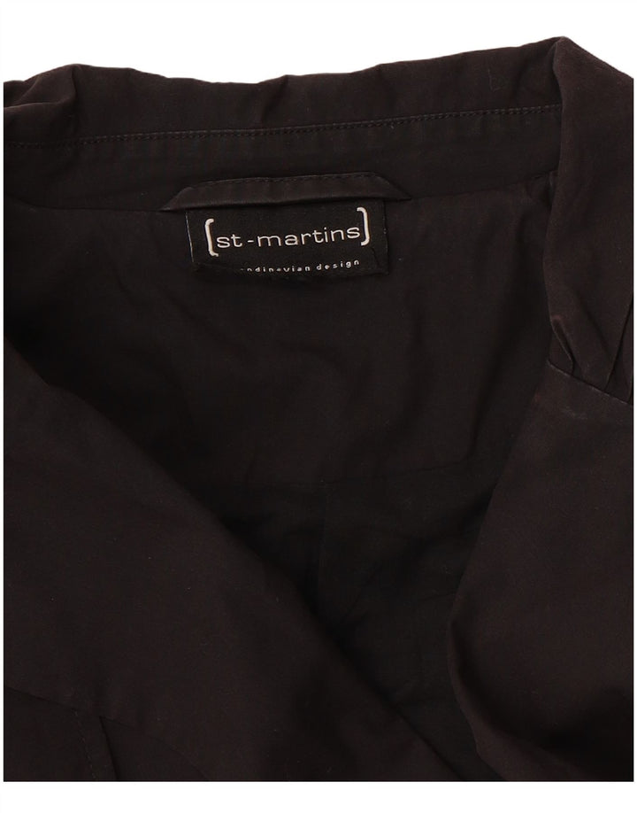 St-Martins Trench-Coat Femme UK 12 Medium Noir