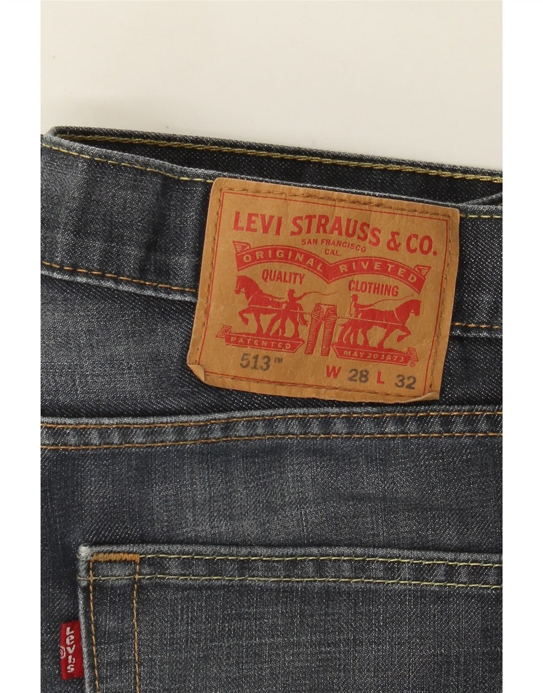 Levi's Jean Slim Droit 513 Homme Bleu W28 L32 Coton