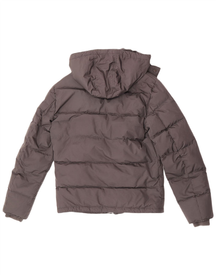 Sisley Veste matelassée à capuche pour homme UK 36 Small Gris Polyester