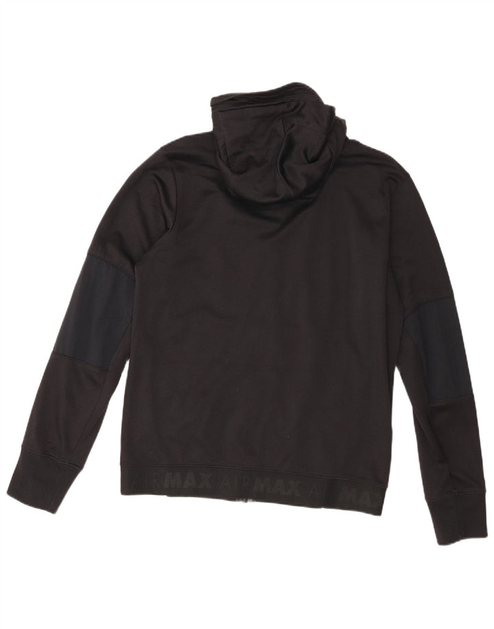 Nike Veste de survêtement à capuche graphique pour homme en coton noir moyen