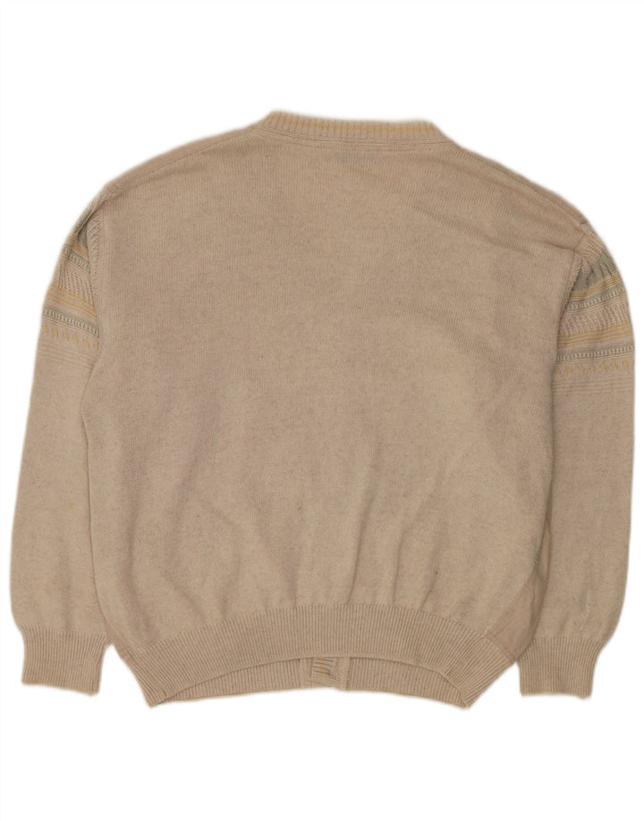 Malagrida Cardigan Homme Pull Large Beige Viscose
