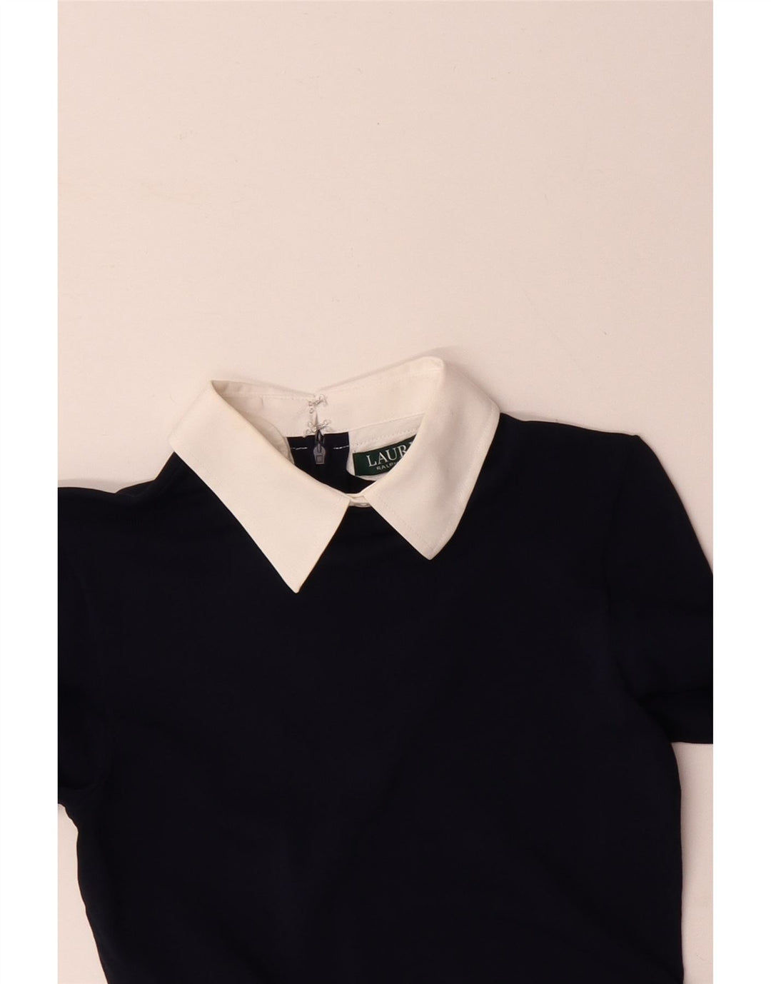 RALPH LAUREN Robe fourreau à manches longues pour femme UK 6 XS Nylon bleu marine