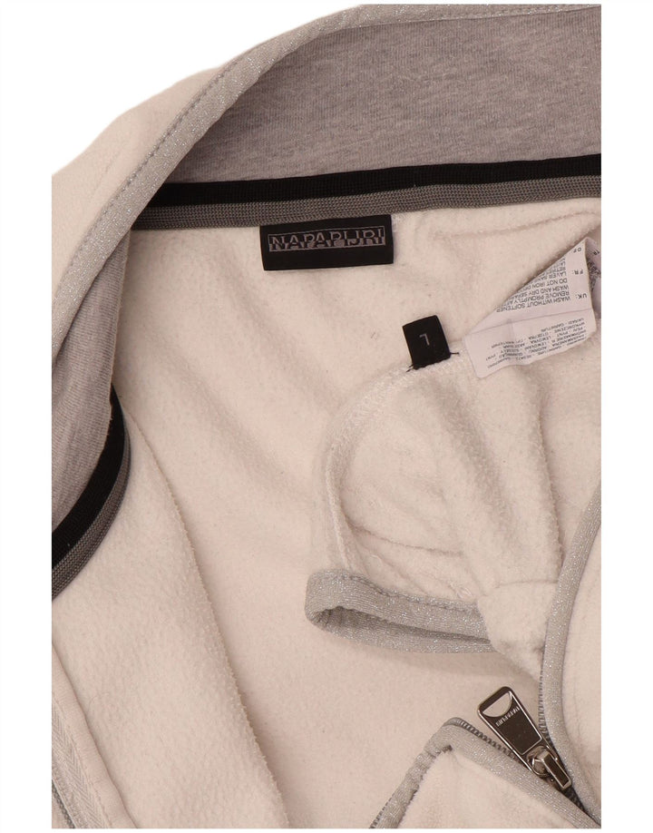 NAPAPIJRI Womens Fleece Jacket UK 14 Large White Polyester