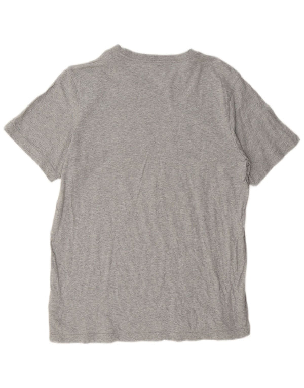 Adidas T-shirt graphique pour hommes, grand, gris, coton