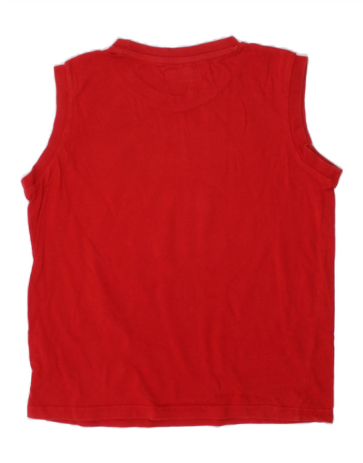 KAPPA Boys Vest Top 9-10 Years Red Cotton Vintage Kappa and Second-Hand Kappa from Messina Hembry 