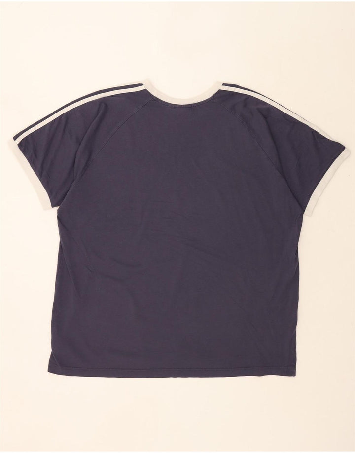 ADIDAS T-Shirt Homme Top 2XL Bleu Marine Coton