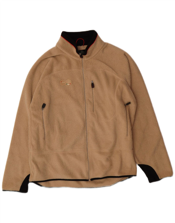 FILA Veste Polaire Homme UK 44 2XL Beige Polyester