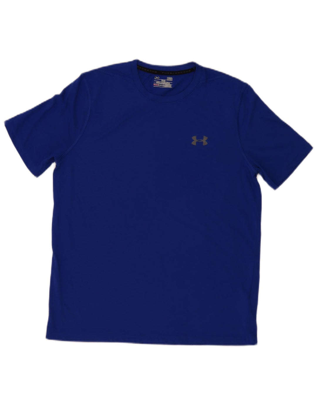 Under Armour Heat Gear T-Shirt Haut Homme Bleu Polyester