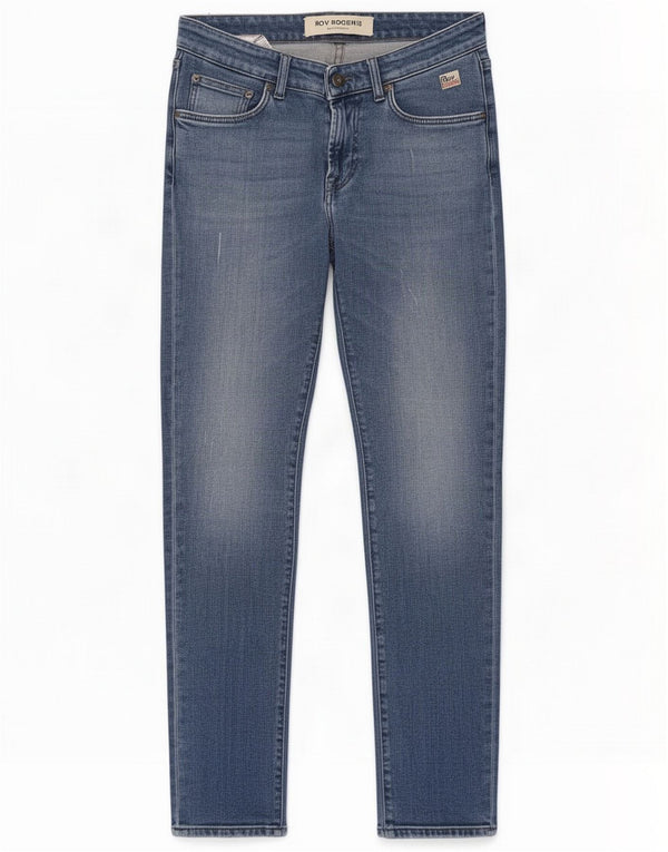Roy Rogers Mens Slim Jeans W30 L30 Bleu Coton