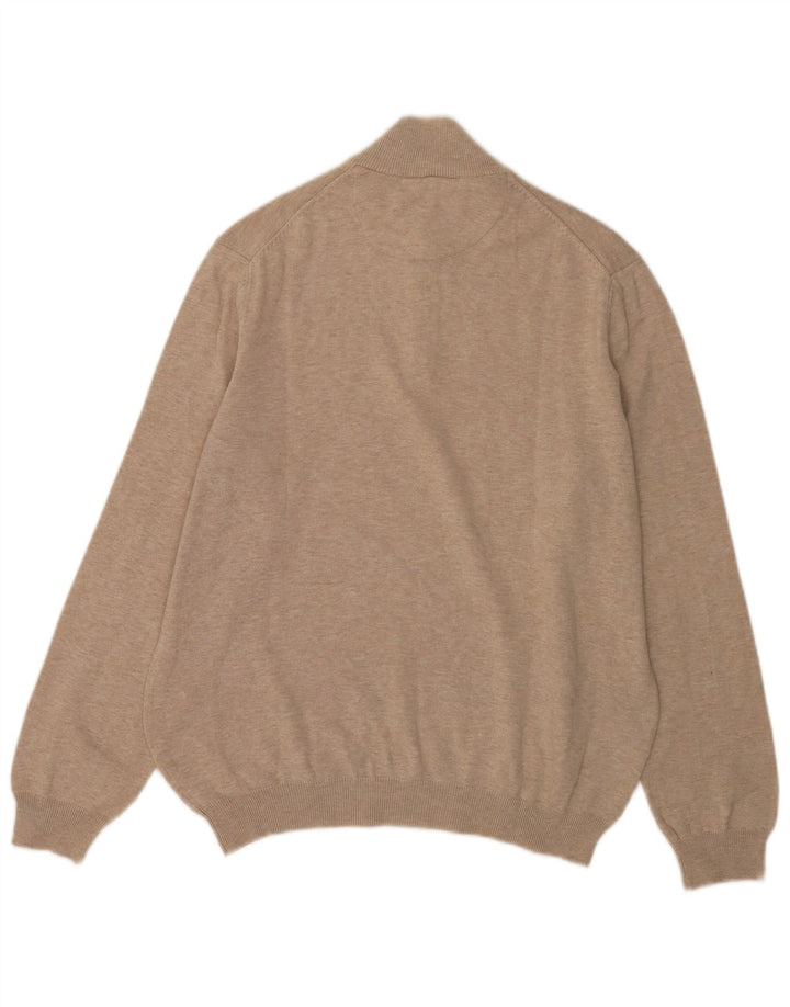 Massimo Dutti Pull col zippé pour homme en coton gris Taille L