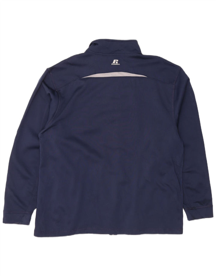 RUSSELL ATHLETIC Veste de survêtement pour homme XL Bleu marine Colourblock
