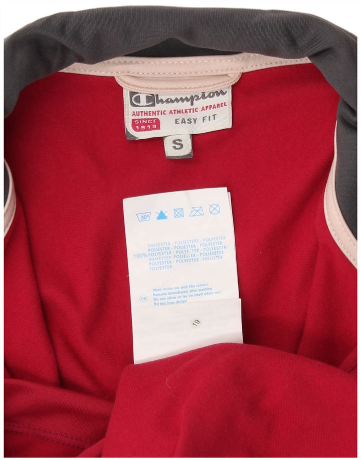 Champion Veste de survêtement Easy Fit pour femme UK 10 Petit Rouge Polyester