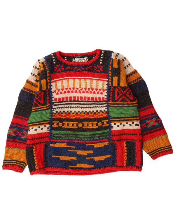 THE WEST END Pull col bateau pour femme UK 14 Medium Multicolore