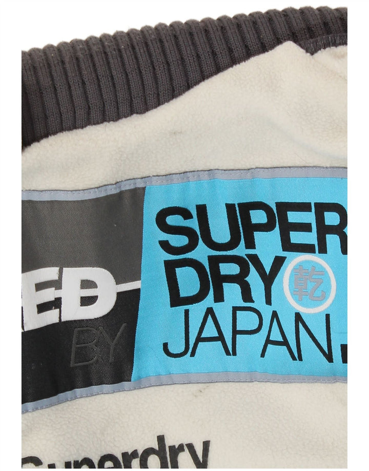 Superdry Veste coupe-vent à capuche Windattacker pour femme UK 18 XL Nylon gris