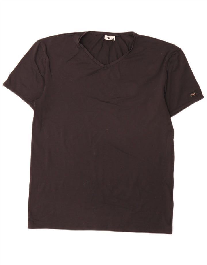 Fila T-Shirt Homme Noir Moyen
