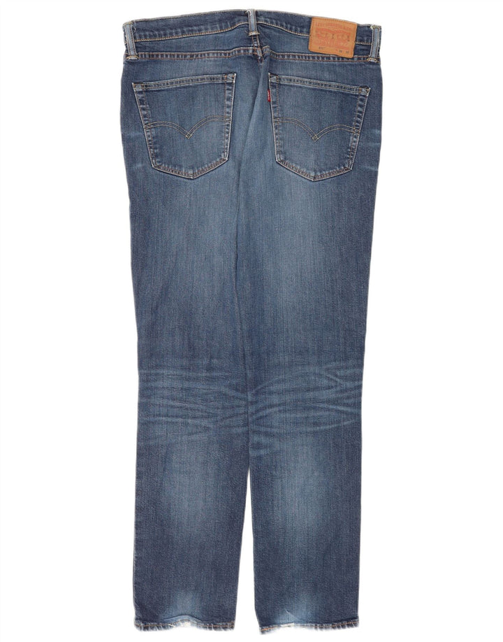 Levi's Jean Slim 511 Vieilli Homme W36 L32 Bleu Coton