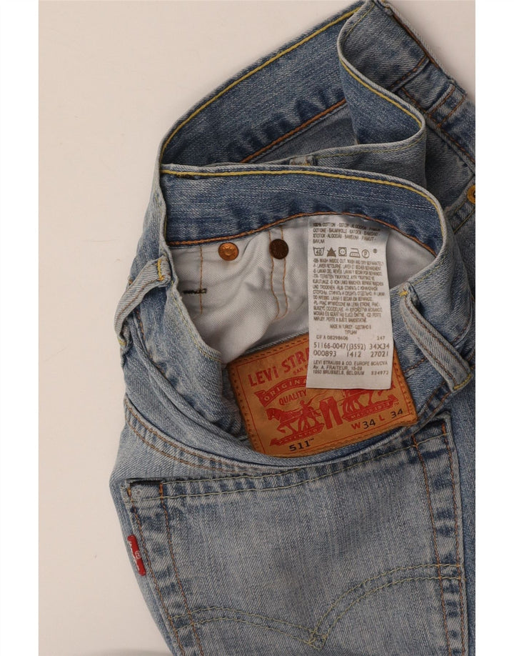 LEVI'S Jean Slim 511 Homme W34 L34 Bleu Coton