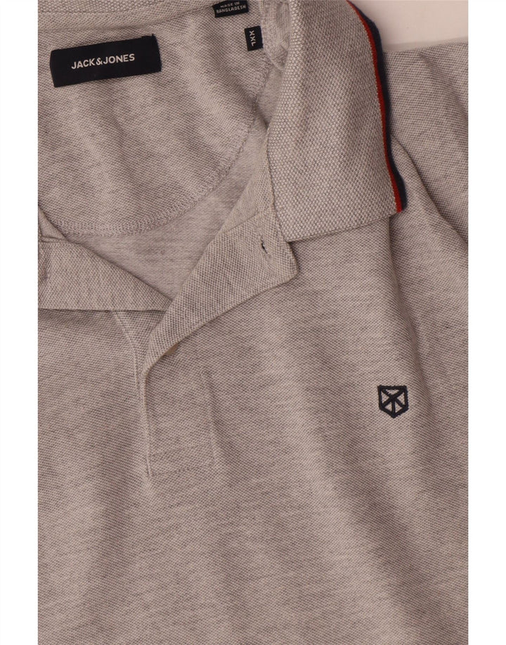 Jack & Jones Polo Homme 2XL Gris Coton