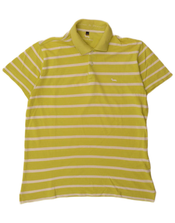 Harmont & Blaine Polo Homme 2XL Vert Rayé Coton