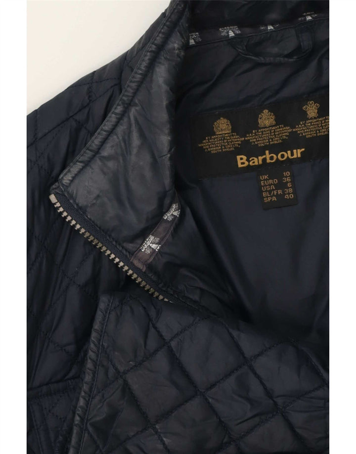 Barbour Veste matelassée pour femme UK 10 Small Bleu marine