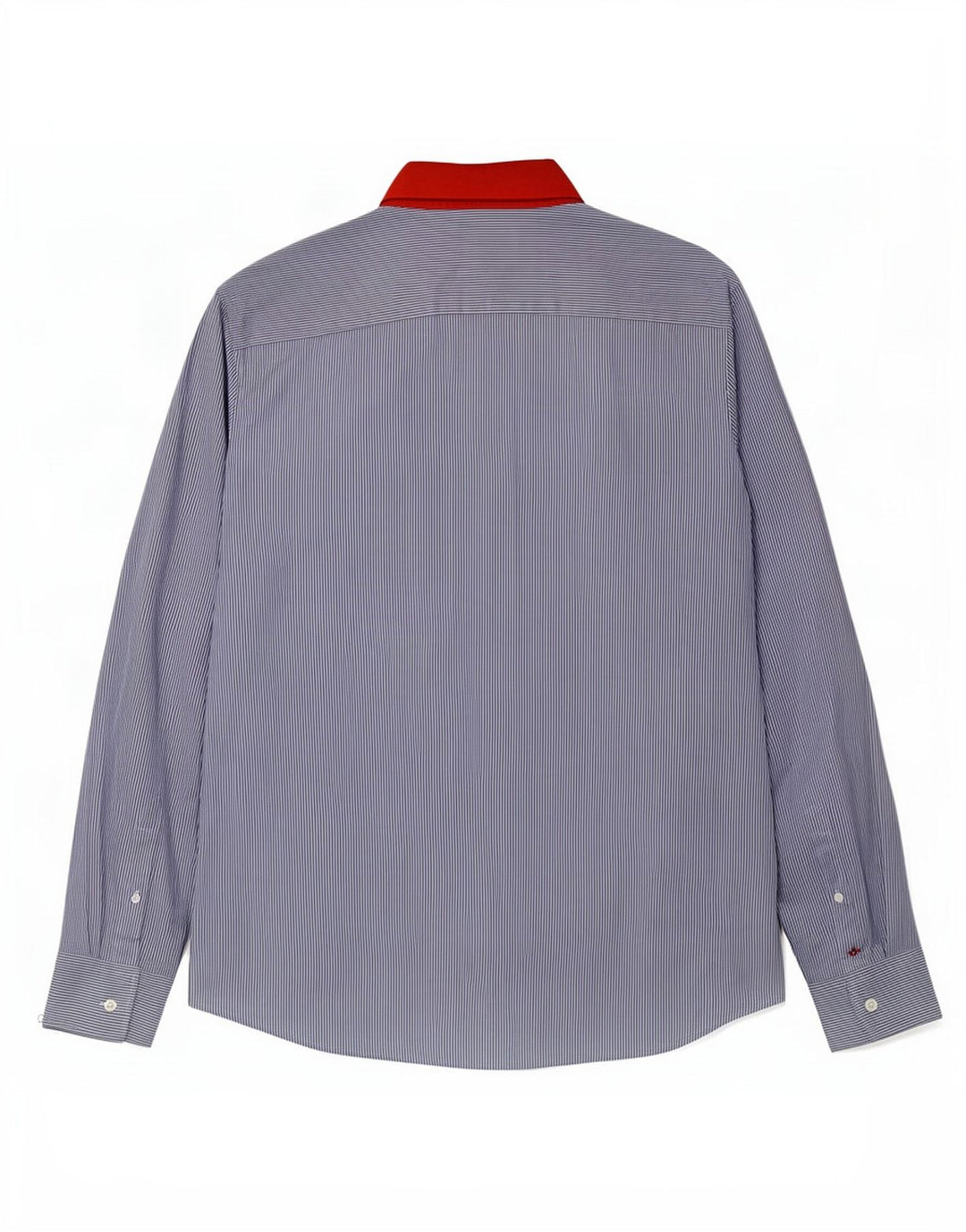 Calvin Klein Chemise homme en coton à fines rayures bleues
