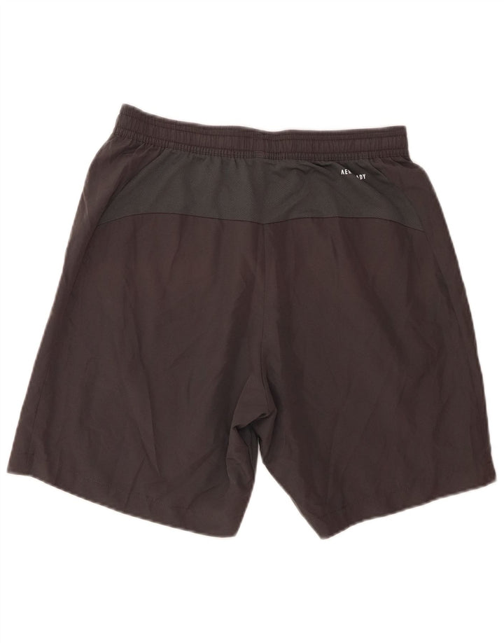 Adidas Short de sport Aeroready pour hommes, petit, gris, polyester