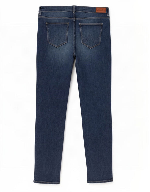 Wrangler Jean Slim Femme W33 L32 Bleu Coton
