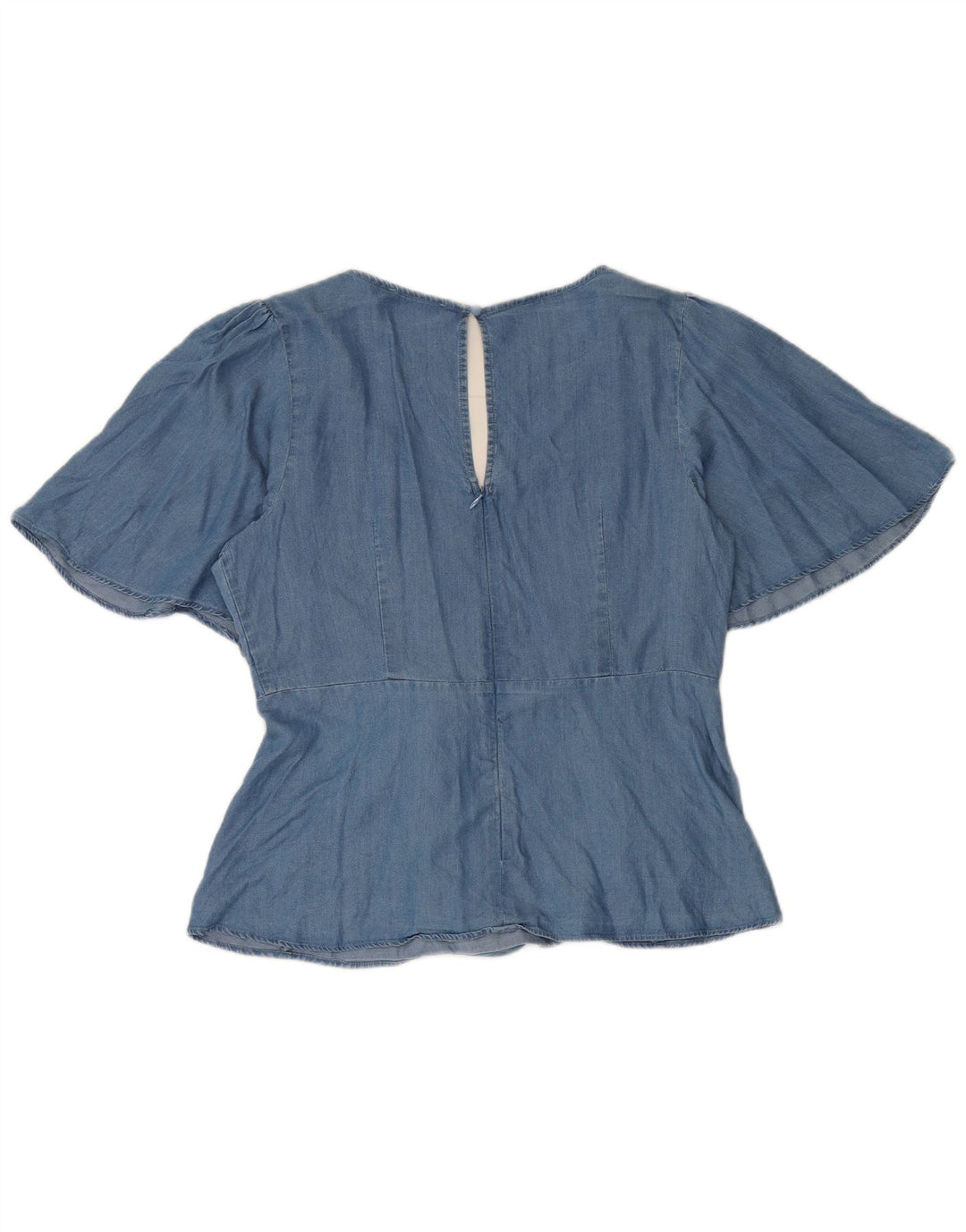 Oasis Chemisier Femme UK 44 Bleu Moyen Lyocell