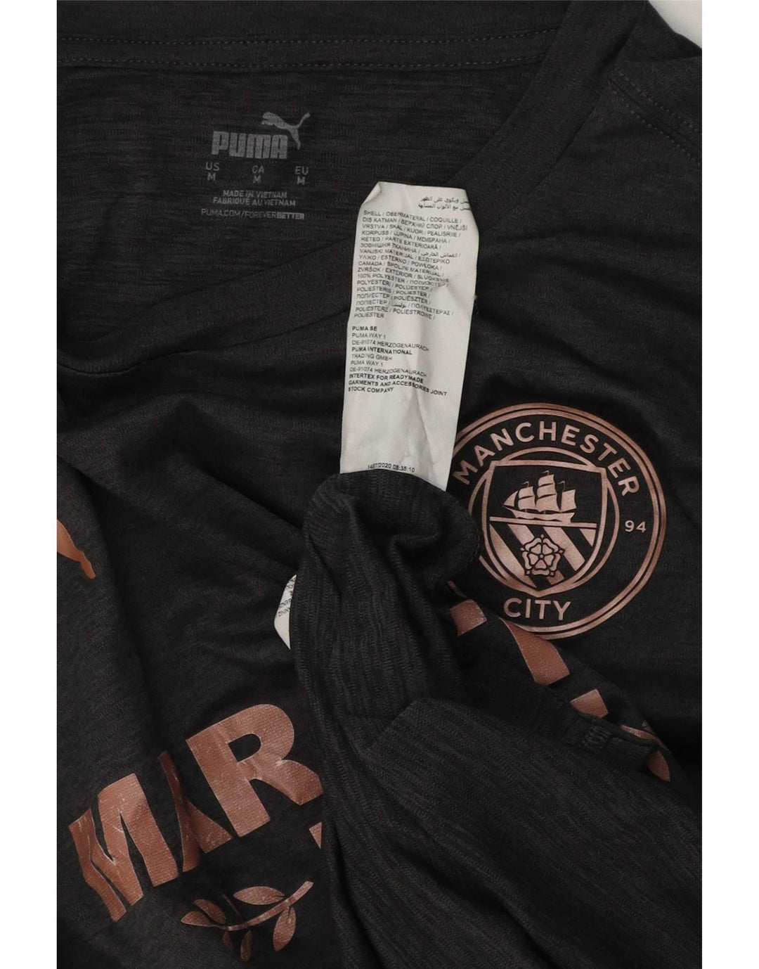 Puma T-Shirt Graphique Homme Gris Moyen Polyester