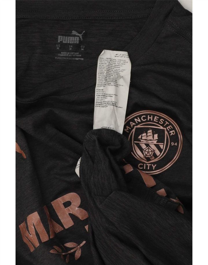 Puma T-Shirt Graphique Homme Gris Moyen Polyester