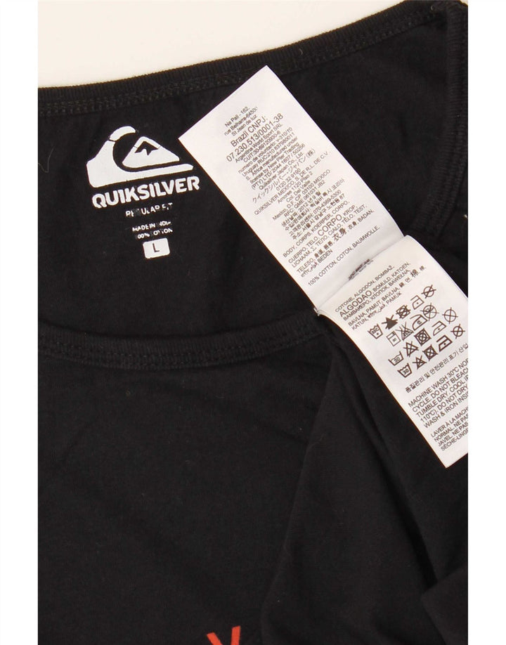 Quiksilver Débardeur Graphique Homme Large Noir Coton