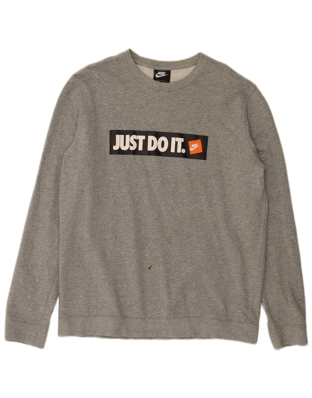 Nike Sweat-shirt graphique pour homme en coton moucheté Gris Taille L