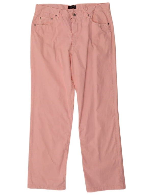 Pantalon décontracté droit femme Belfe W36 L31 coton rose