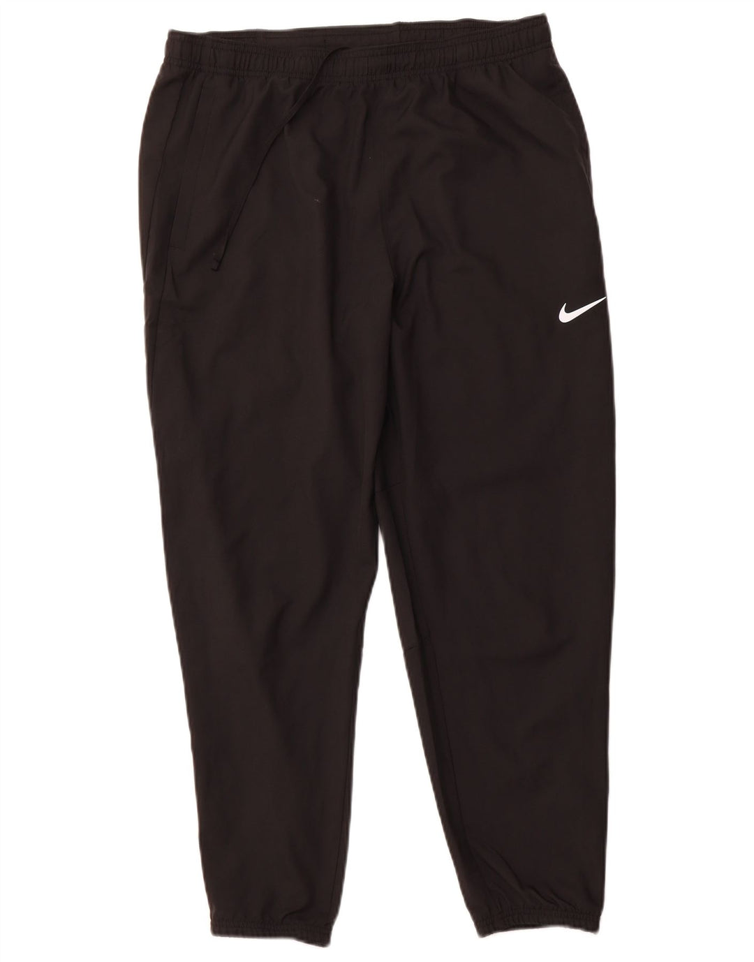NIKE Pantalon de survêtement Dri Fit pour femme UK 14 Large Noir Polyester