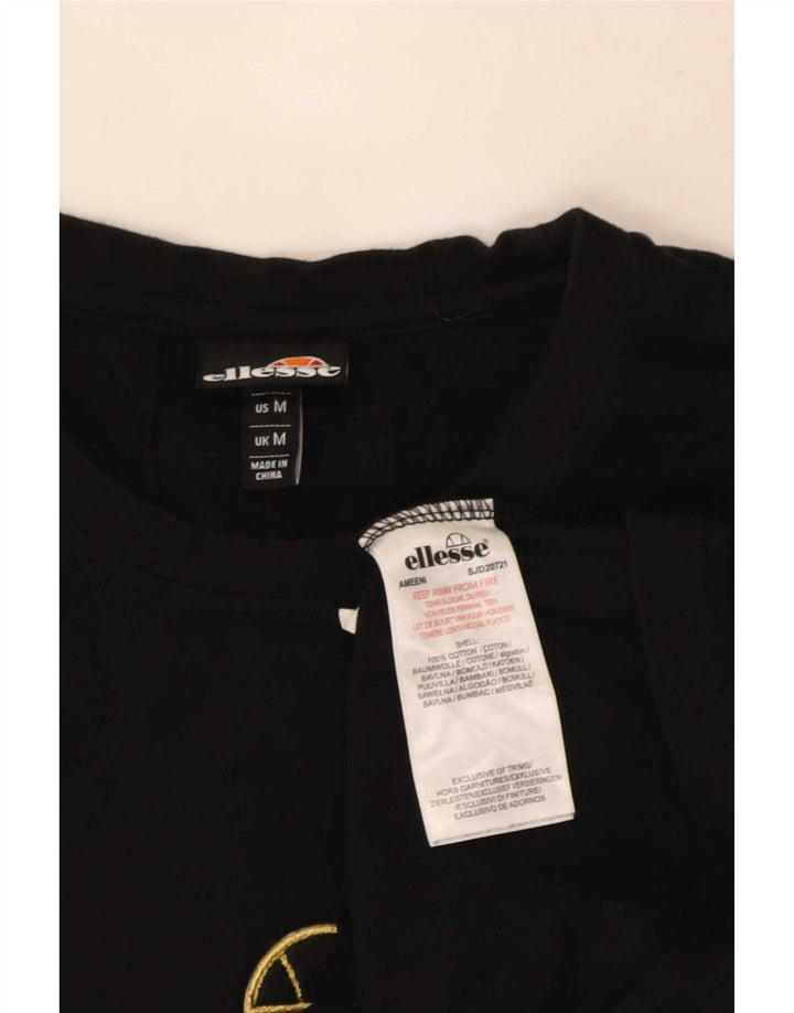 Ellesse T-Shirt Graphique Homme Noir Moyen Colourblock