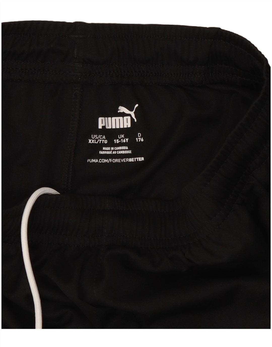 Puma Short de Sport Garçon 15-16 ans Noir Polyester